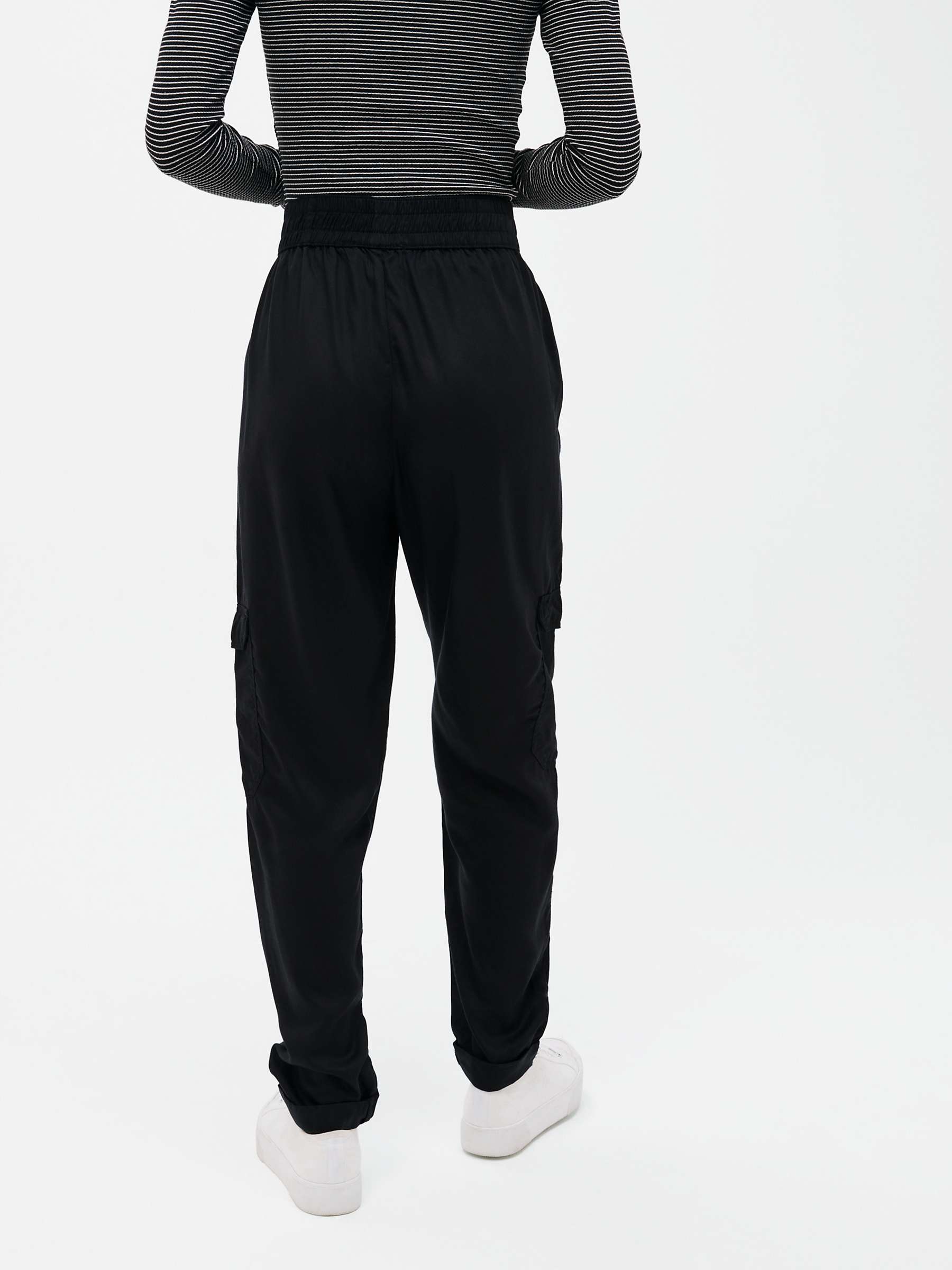 Buy John Lewis ANYDAY Plain Cargo Pocket Turn Up Trousers Online at johnlewis.com