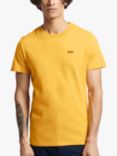 Superdry Organic Cotton Micro Embroidered T-Shirt, Tumeric Marl