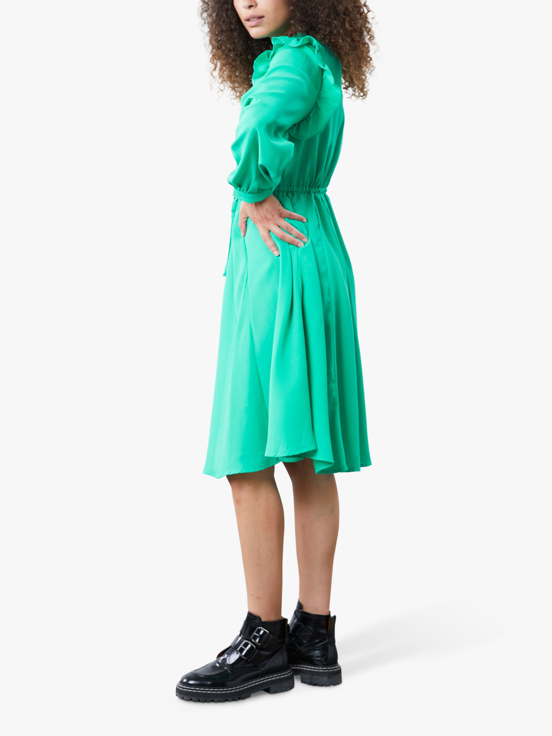 Buy Lollys Laundry Mako Drawstring Dress, Green Online at johnlewis.com