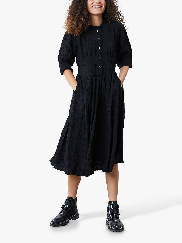 Lollys Laundry Boston Midi Shirt Dress, Black