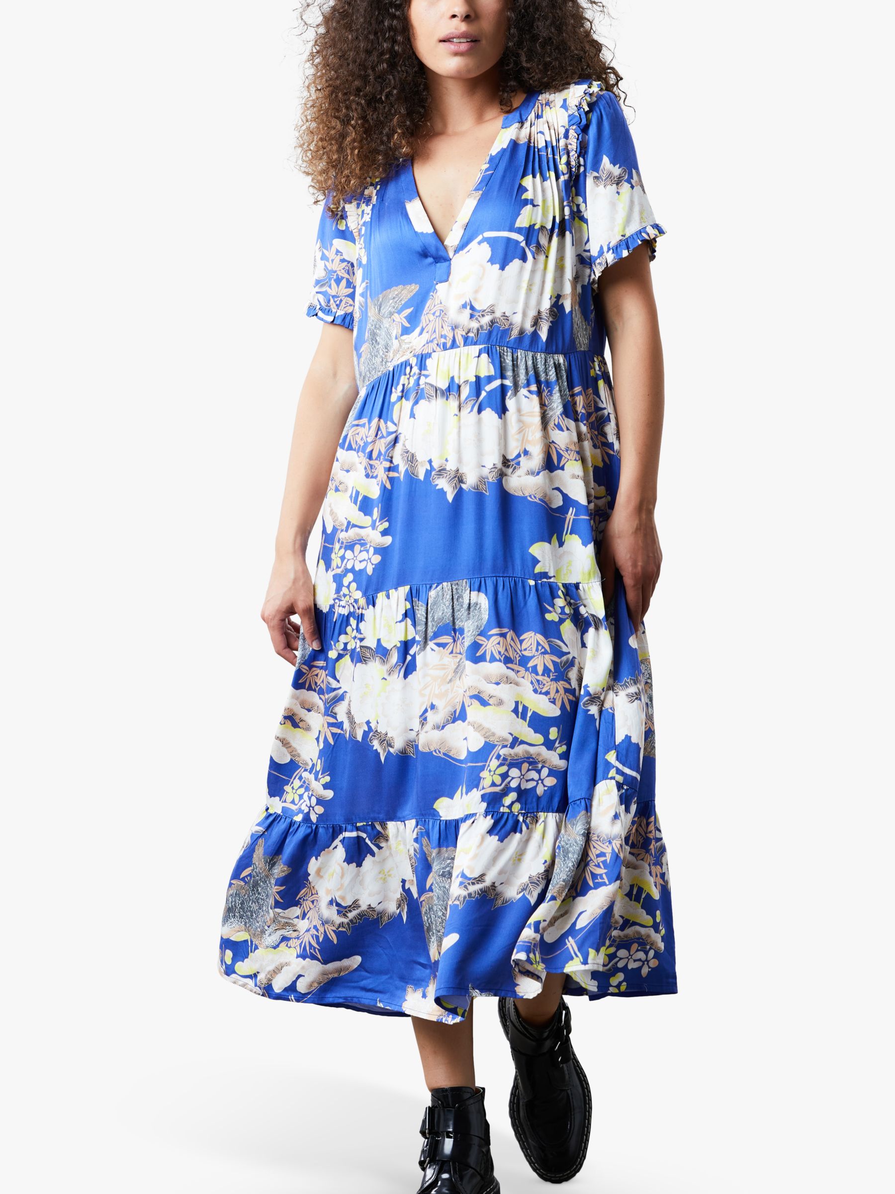 Buy Lollys Laundry Freddy Tiered Midi Dress Online at johnlewis.com