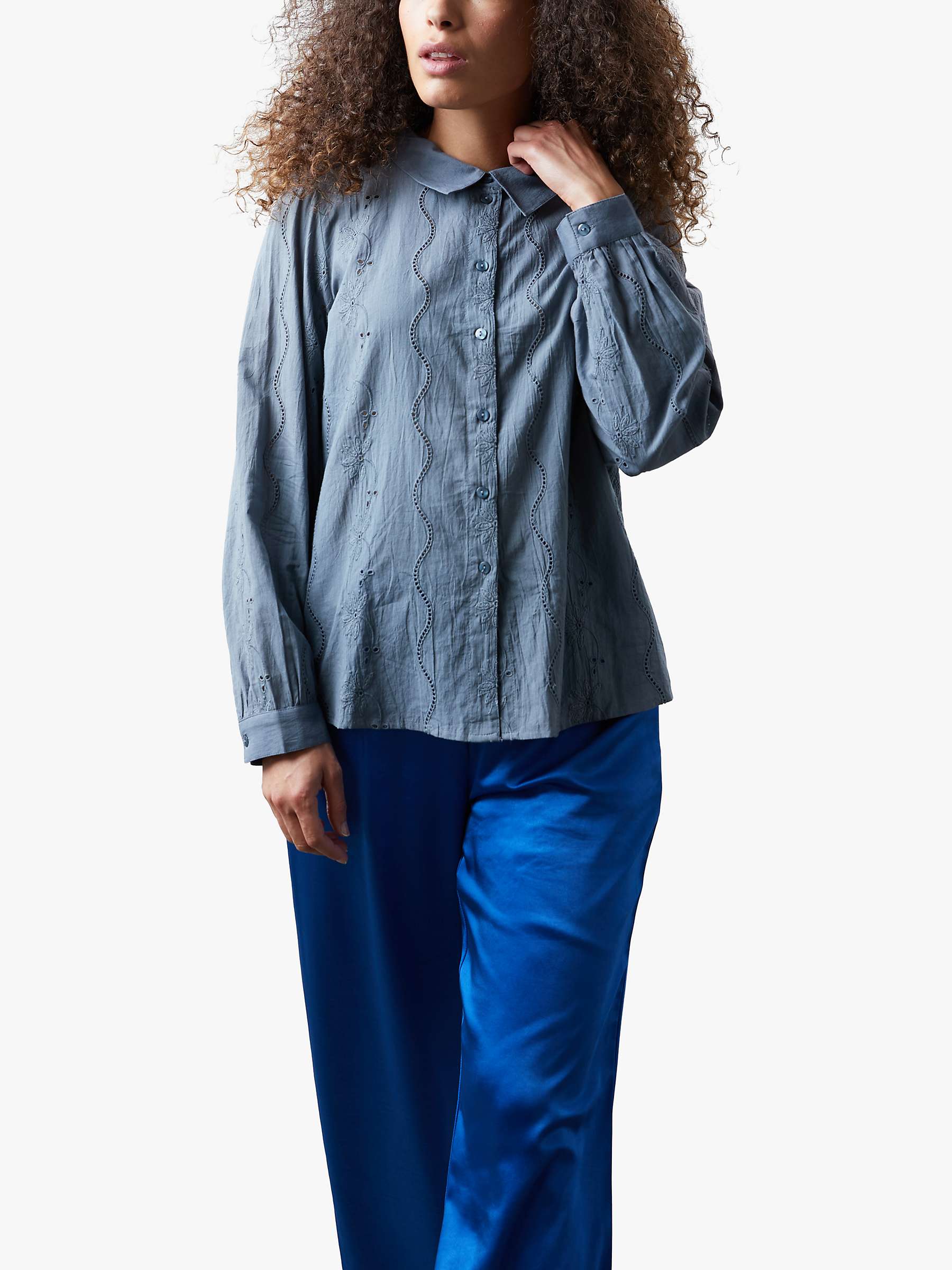 Buy Lollys Laundry Sisu Cotton Embroidered Shirt Online at johnlewis.com