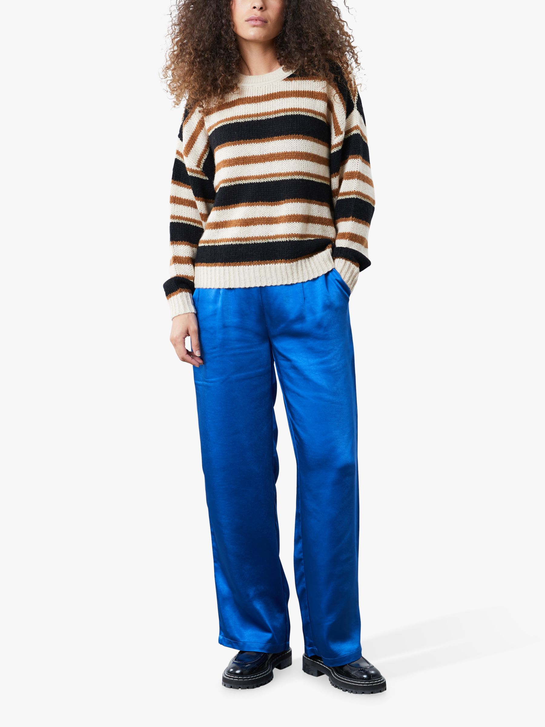 Lollys Laundry Terry Striped Jumper, Cream/Multi at John Lewis & Partners