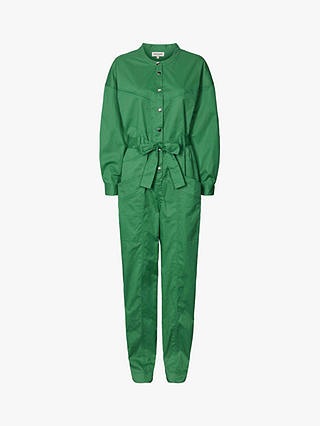 Lollys Laundry Yuko Cotton Relaxed Fit Jumpsuit, Green