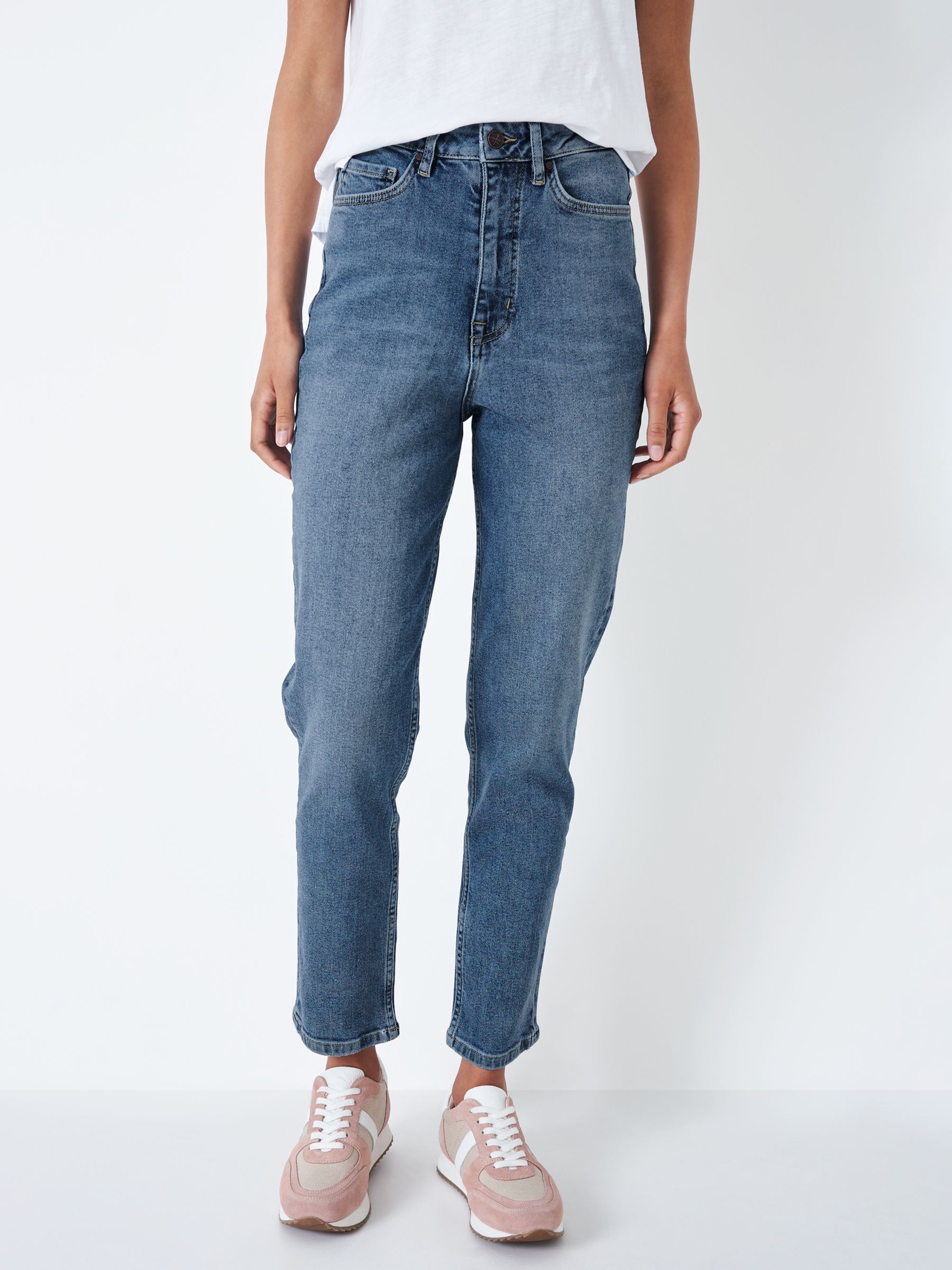 Crew Clothing Mom Jeans, Light Blue