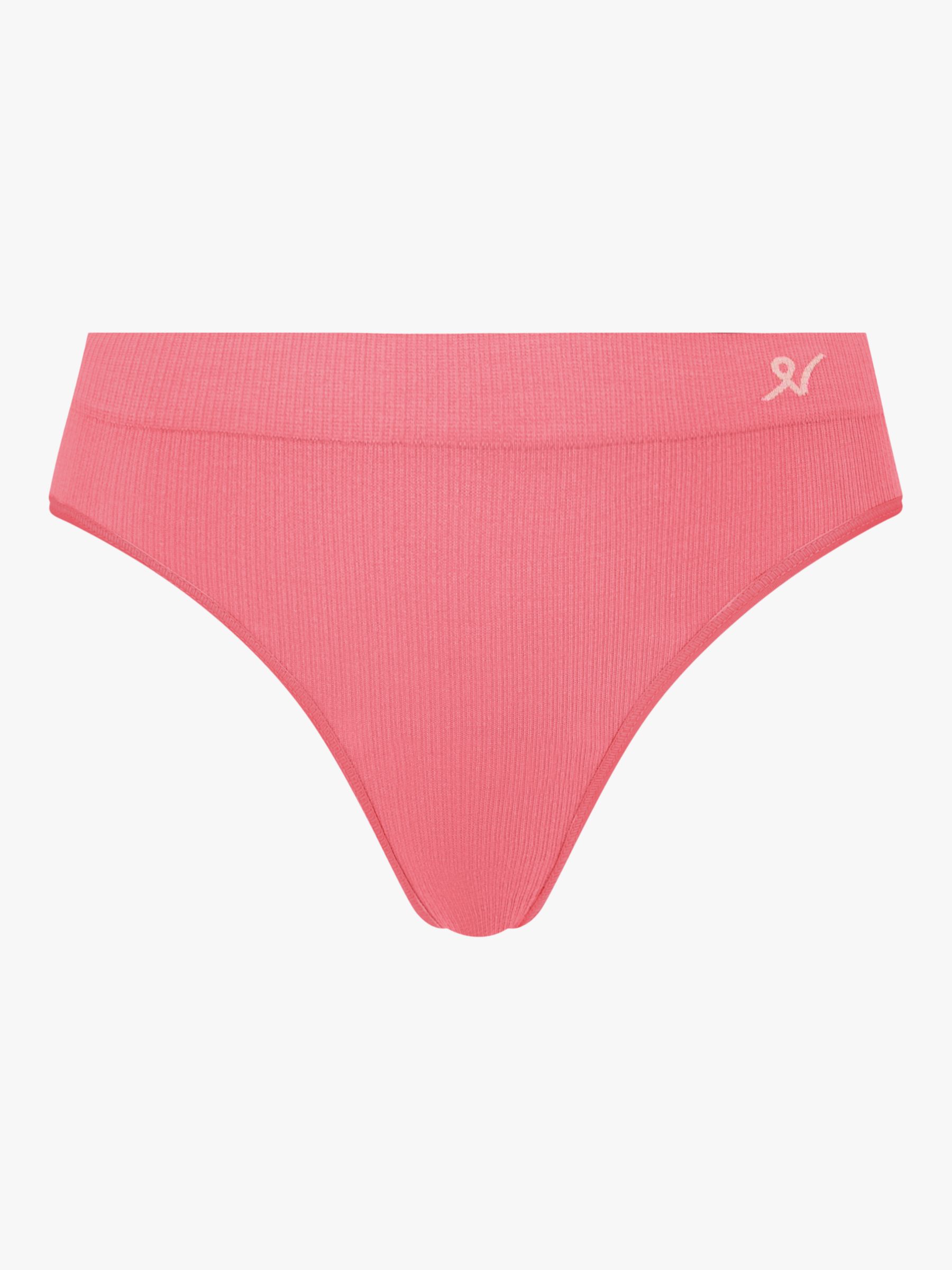 Nudea Seamless High-Leg Briefs, Rose Pink at John Lewis & Partners