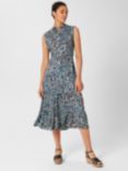 Hobbs Esme Abstract Print Tiered Midi Dress