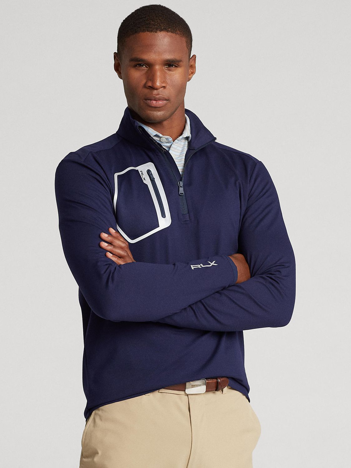 Polo Golf by Ralph Lauren RLX Pullover Jumper, French Navy at John ...