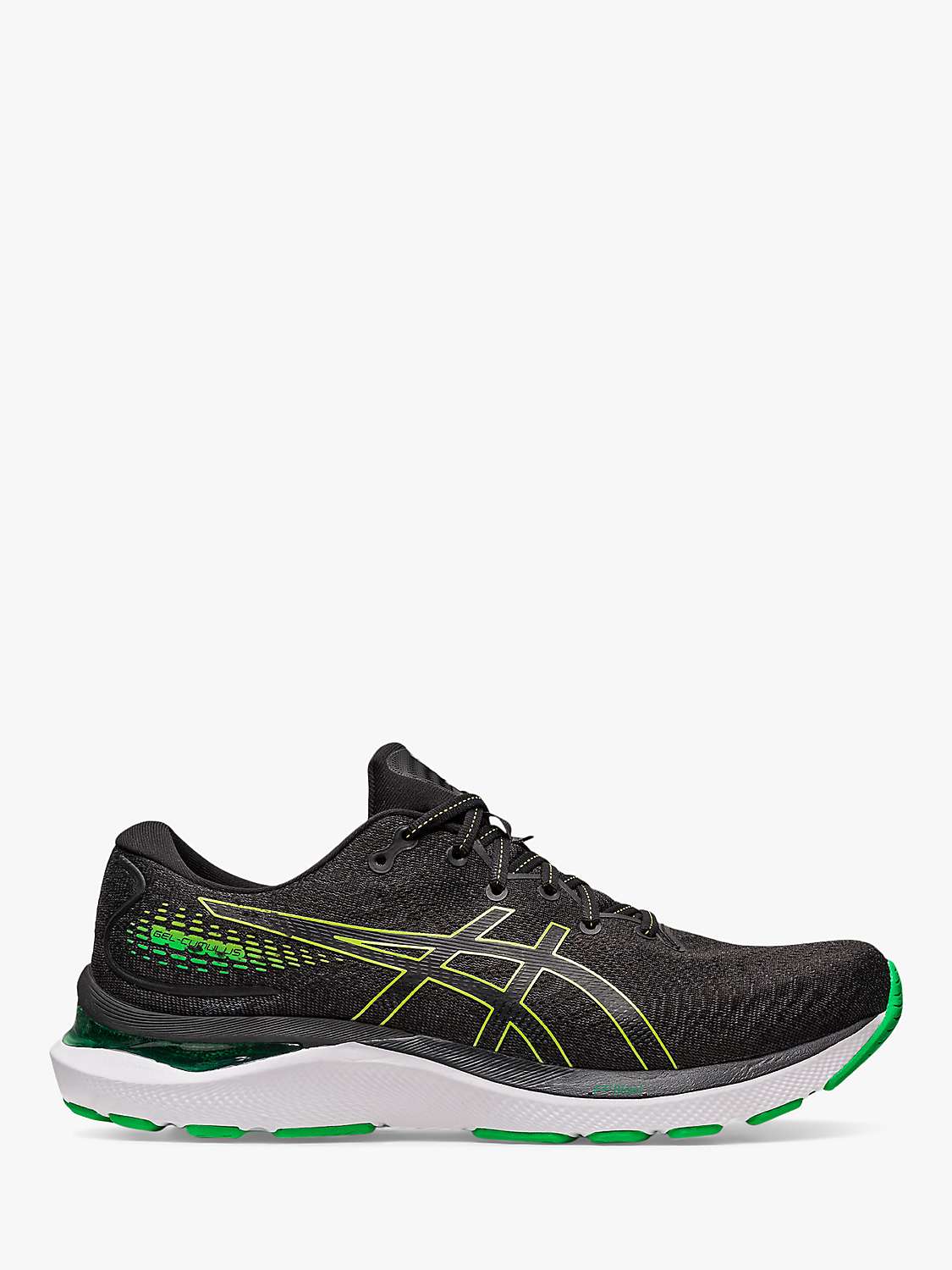ASICS GEL-CUMULUS 24 Men's Running Shoes, Black/Lime Zest at John Lewis &  Partners