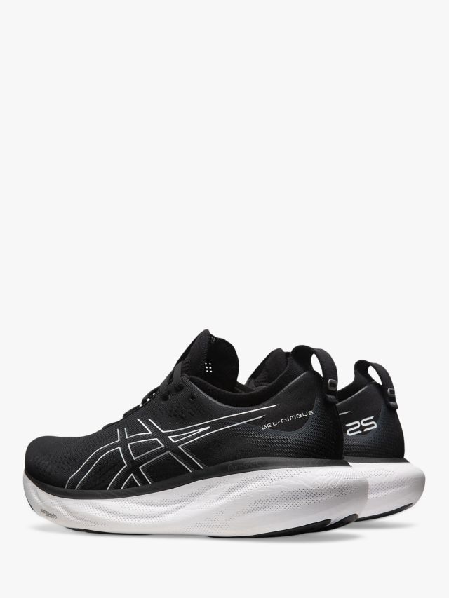 ASICS GEL-NIMBUS 25 Men's Running Shoes, Black/Pure Silver, 7