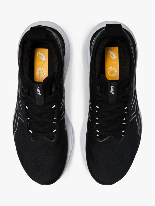 ASICS GEL-NIMBUS 25 Men's Running Shoes, Black/Pure Silver, 7