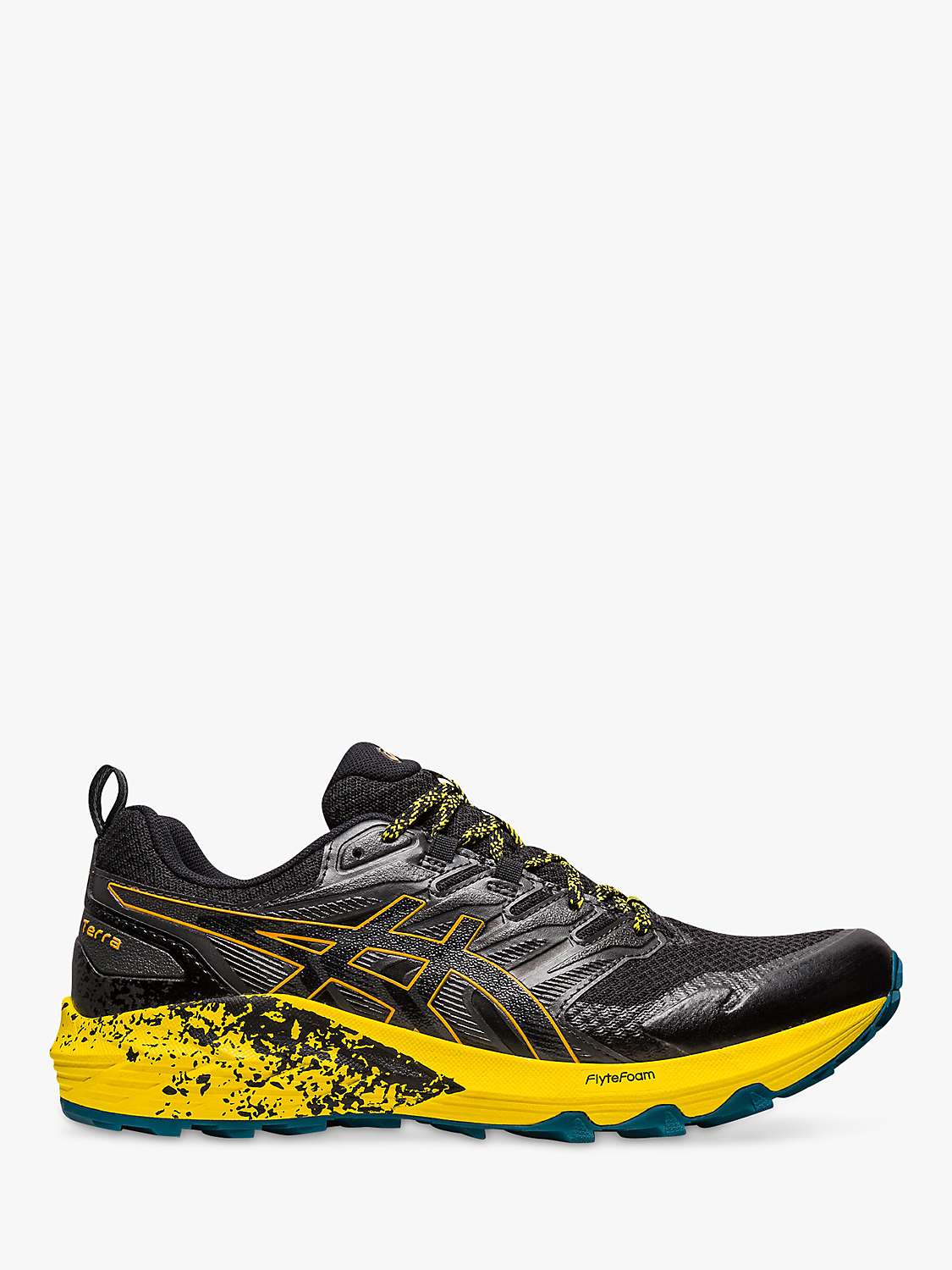 ASICS GEL-TRABUCO™ TERRA Men's Running Shoes, Black/Sandstorm at John Lewis  & Partners