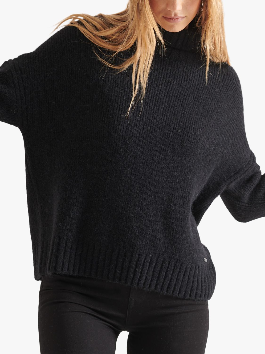 Buy Superdry Chunky Roll Neck Jumper Online at johnlewis.com