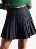 Superdry Check Mini Skirt, Navy