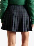 Superdry Check Mini Skirt, Navy