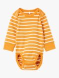 Polarn O. Pyret Baby GOTS Organic Cotton Bodysuit, Orange