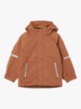 Polarn O. Pyret Kids' Wind & Waterproof Shell Coat, Brown