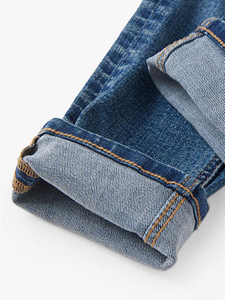 Polarn O. Pyret Kids' GOTS Organic Cotton Super Slim Jeans, Blue