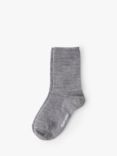 Polarn O. Pyret Kids' Merino Wool Blend Socks, Grey