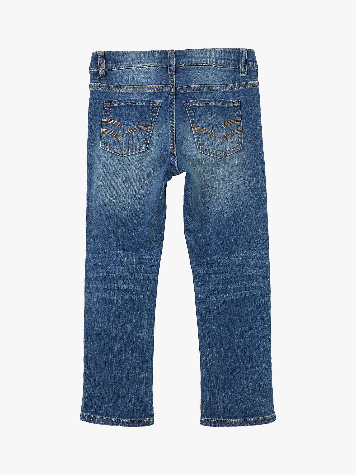Buy Polarn O. Pyret Kids' GOTS Organic Cotton Regular Jeans, Blue Online at johnlewis.com