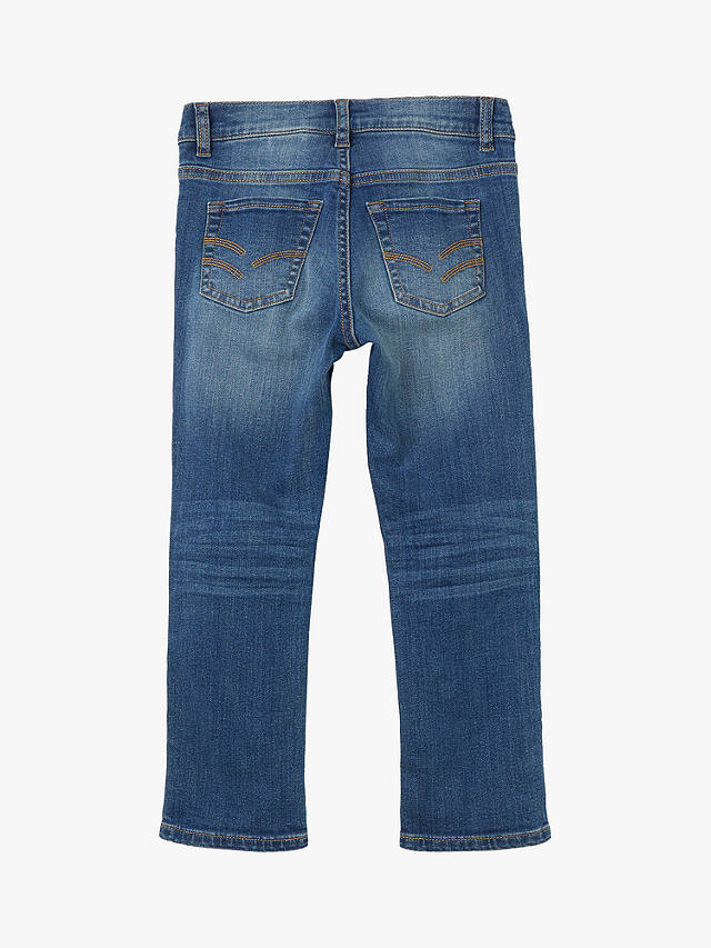 Polarn O. Pyret Kids' GOTS Organic Cotton Regular Jeans, Blue