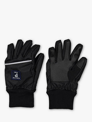 Polarn O. Pyret Kids' Soft Shell Gloves, Black