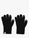 Polarn O. Pyret Kids' Tech Screen Wool Gloves, Black