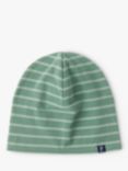 Polarn O. Pyret Baby GOTS Organic Cotton Beanie Stripe Hat, Green