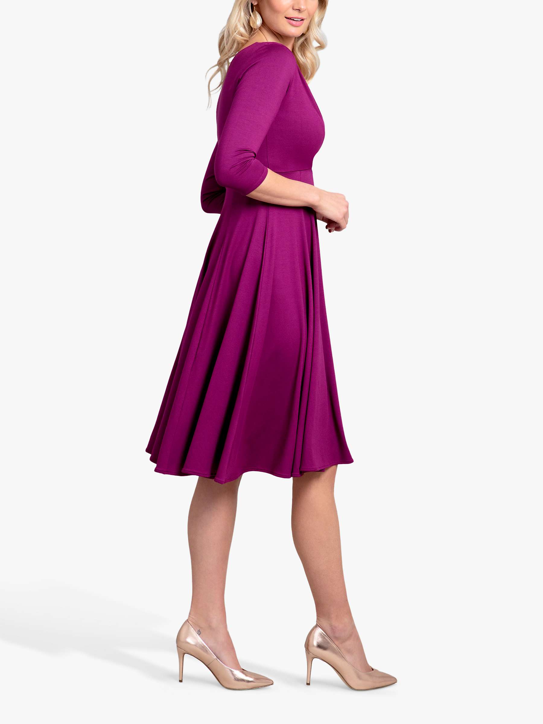 Buy Alie Street Annie Wrap Over Bodice Midi Dress Online at johnlewis.com