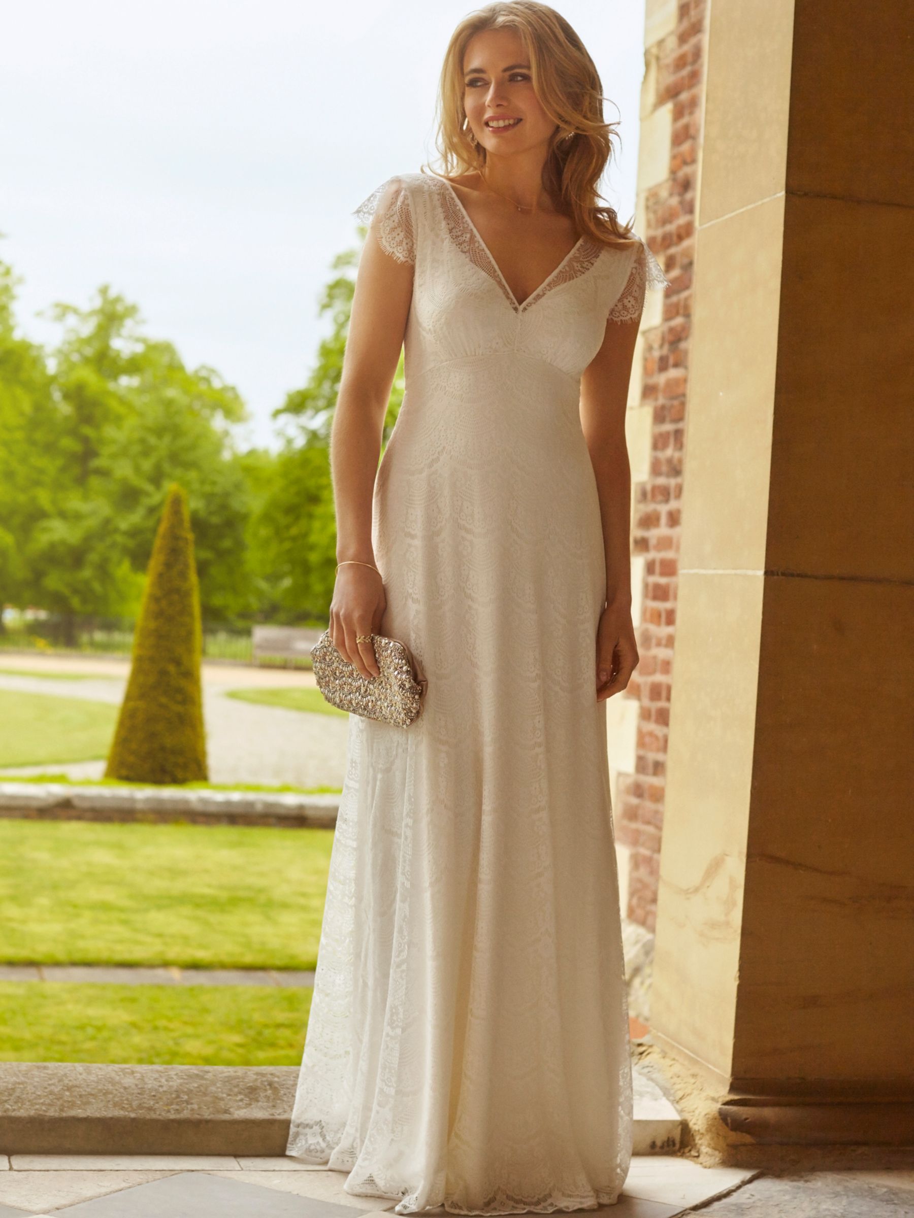 Buy Alie Street Isobel Wedding Gown, Ivory Online at johnlewis.com