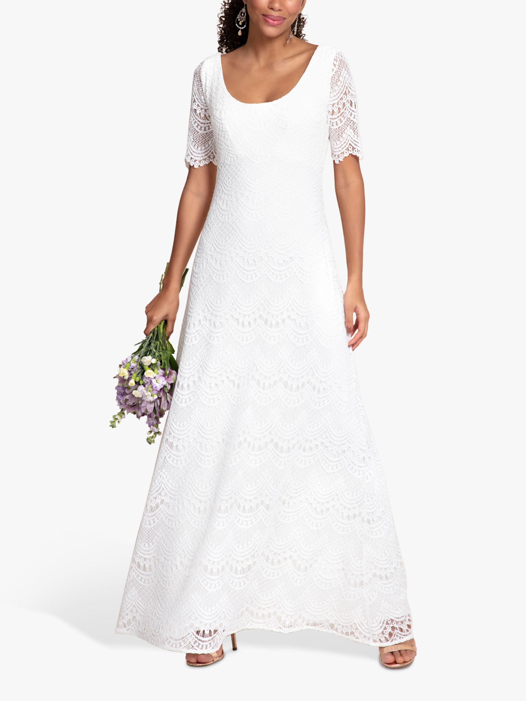 Alie Street Claudia Lace Wedding Dress, Ivory at John Lewis & Partners