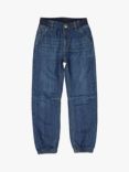 Polarn O. Pyret Baby Loose Jogger Denim Jeans, Blue