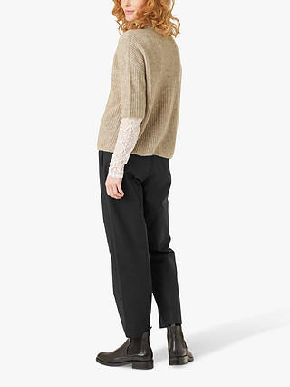 Noa Noa Hilde 3/4 Sleeve Jumper, Beige Melange