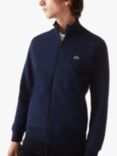 Lacoste Cotton Blend Zip Funnel Neck Sweatshirt