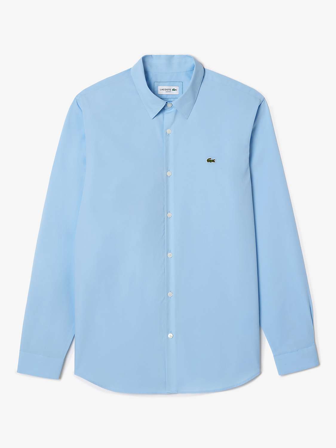 Buy Lacoste Slim Fit Poplin Shirt, Blue Online at johnlewis.com