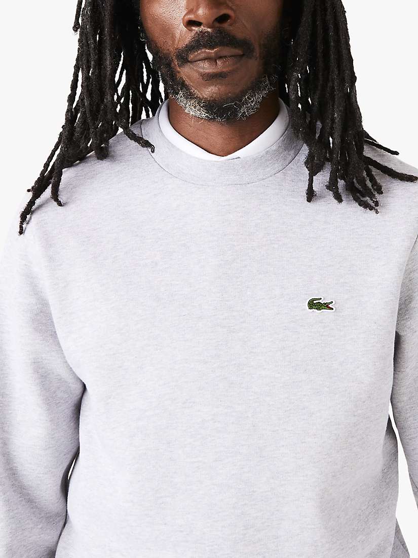Buy Lacoste Organic Brushed Cotton Sweatshirt Online at johnlewis.com