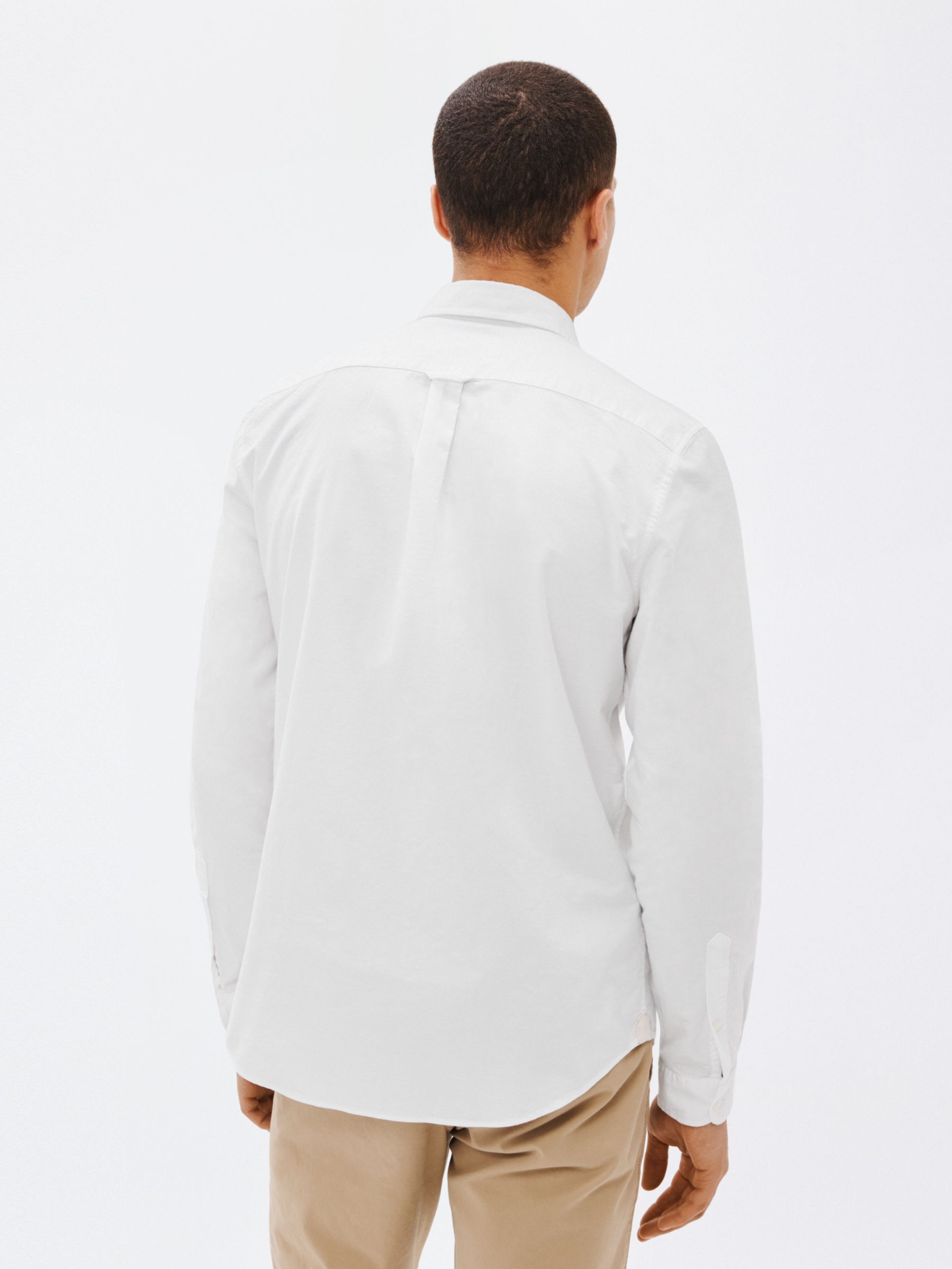 Lacoste Buttoned Collar Oxford Shirt, C001 at John Lewis & Partners