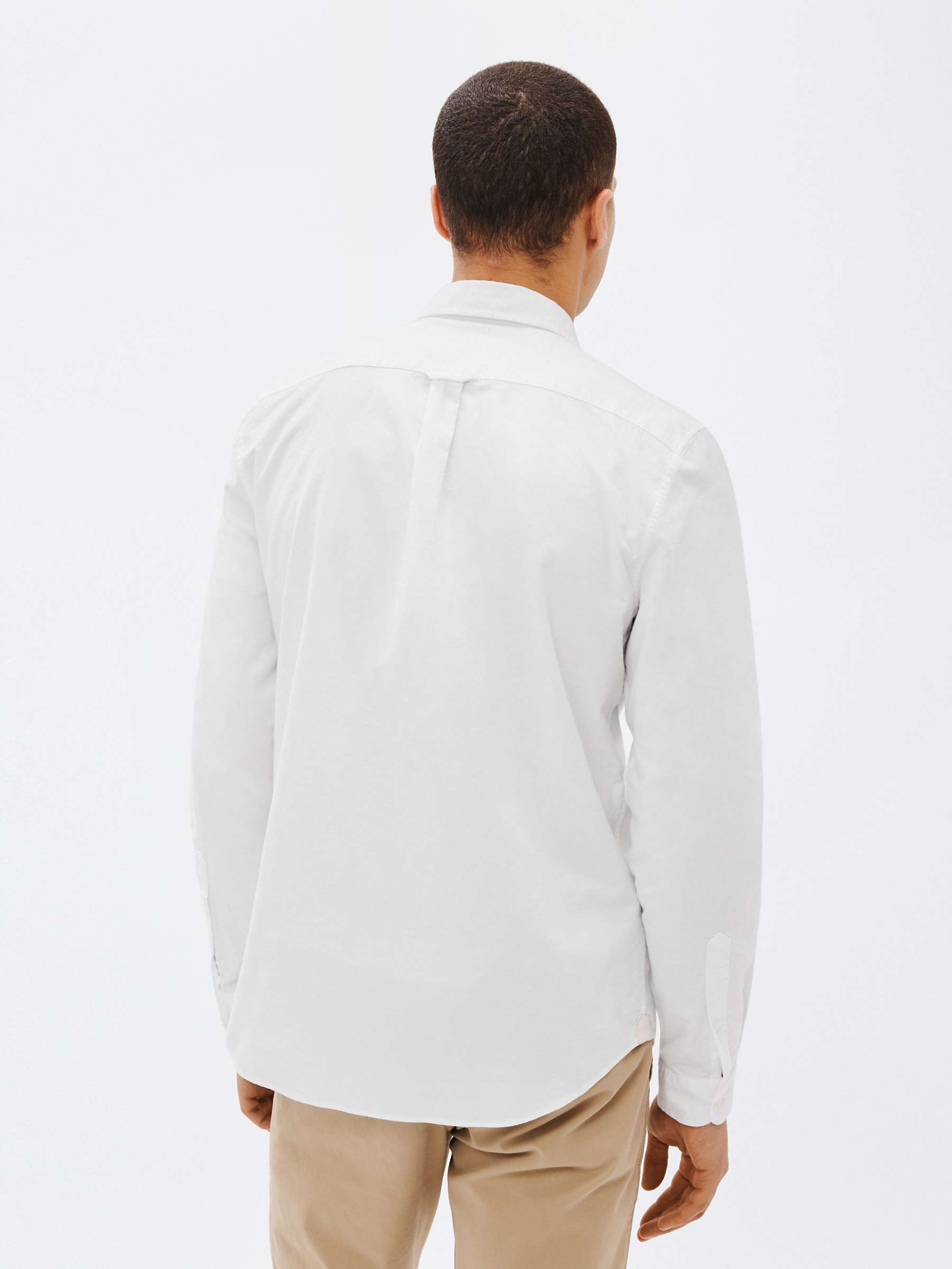 Buy Lacoste Buttoned Collar Oxford Shirt, C001 Online at johnlewis.com