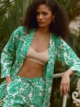 Baukjen Montserrat Kimono Floral Cover Up, Green Florence