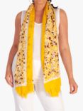 chesca Scale Print Scarf, Yellow