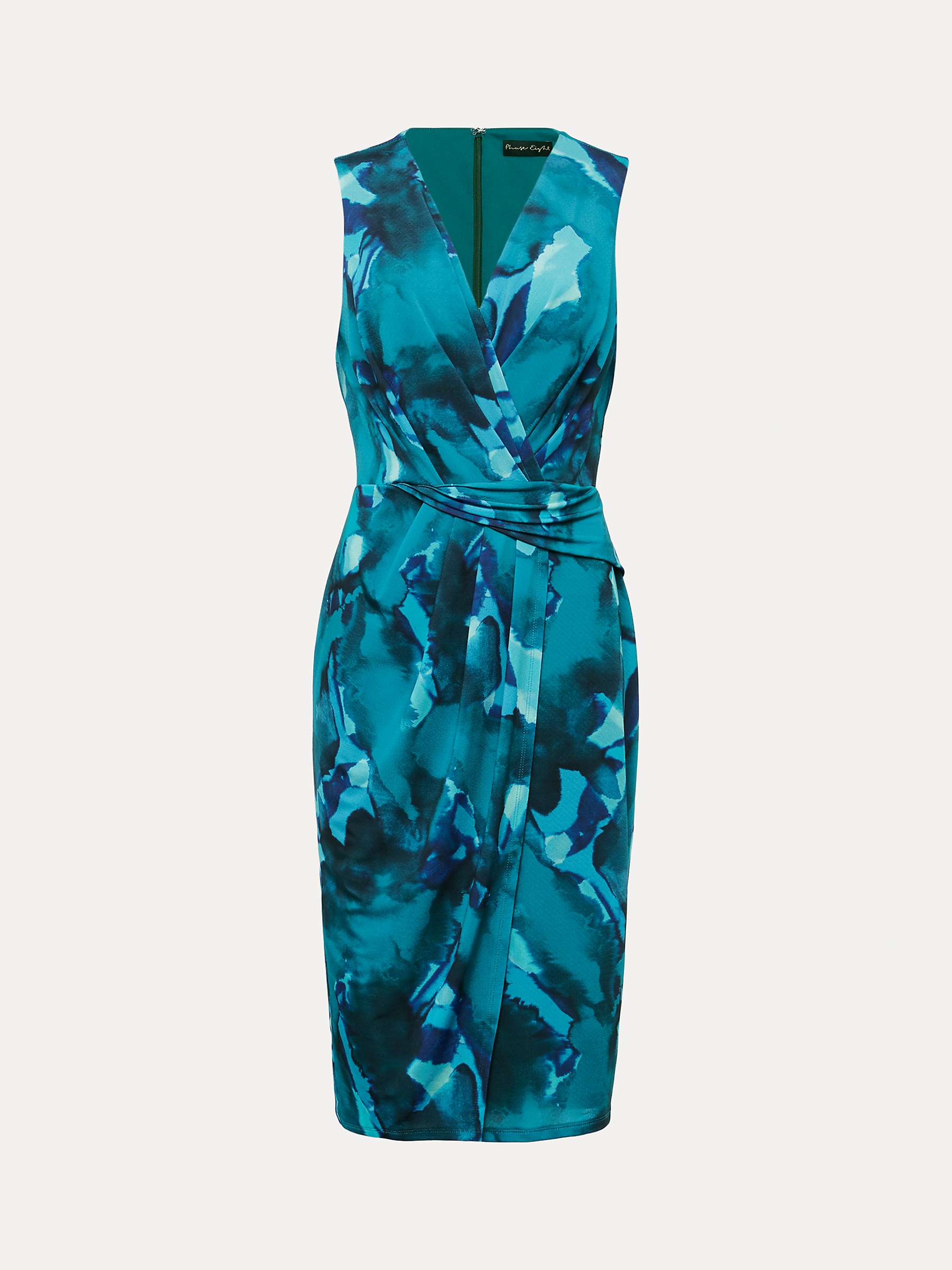 Buy Phase Eight Corrin Abstract Print Dress, Malachite/Multi Online at johnlewis.com