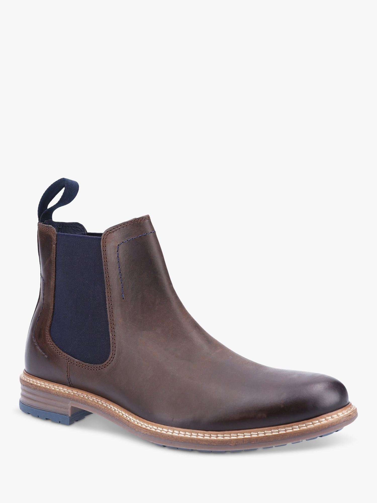 Hush Puppies Justin Chelsea Boots, Brown at John Lewis & Partners