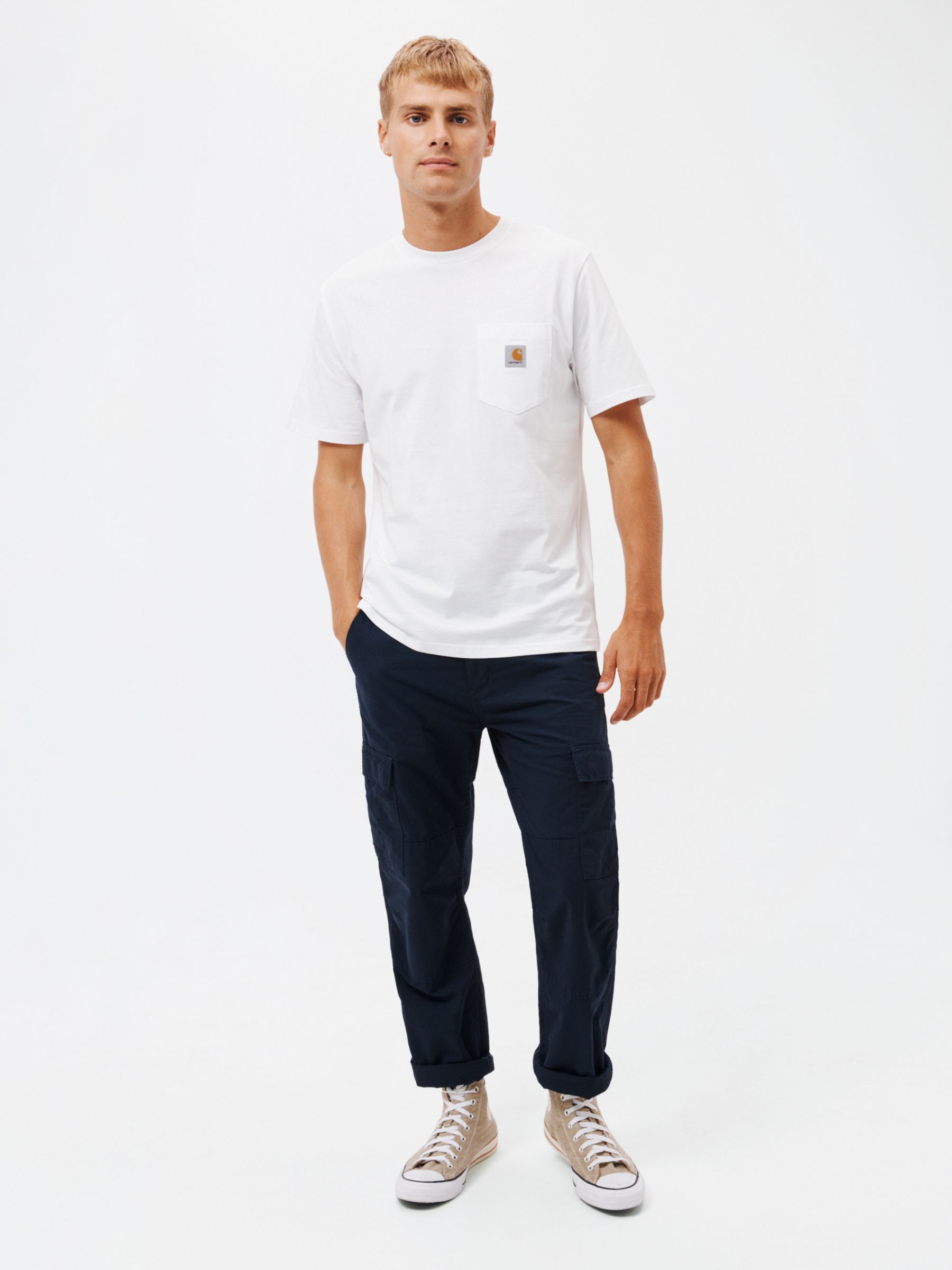 Carhartt WIP Short Sleeve Pocket T-Shirt, White, S