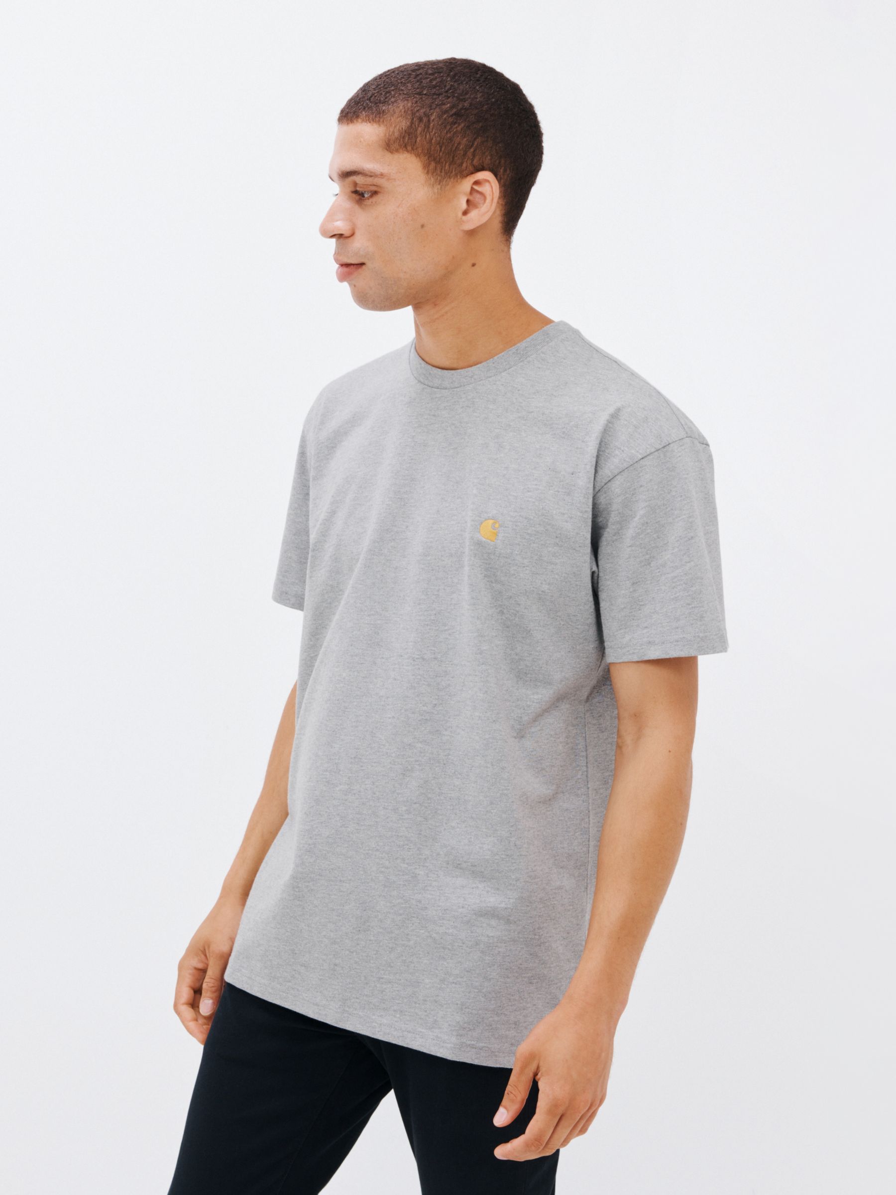 Carhartt WIP Chase Short Sleeve T-Shirt, Grey/Gold, S