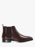 Dune Mantle Leather Chelsea Boots, Brown