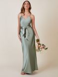 Rewritten Brooklyn Satin Slip Maxi Dress