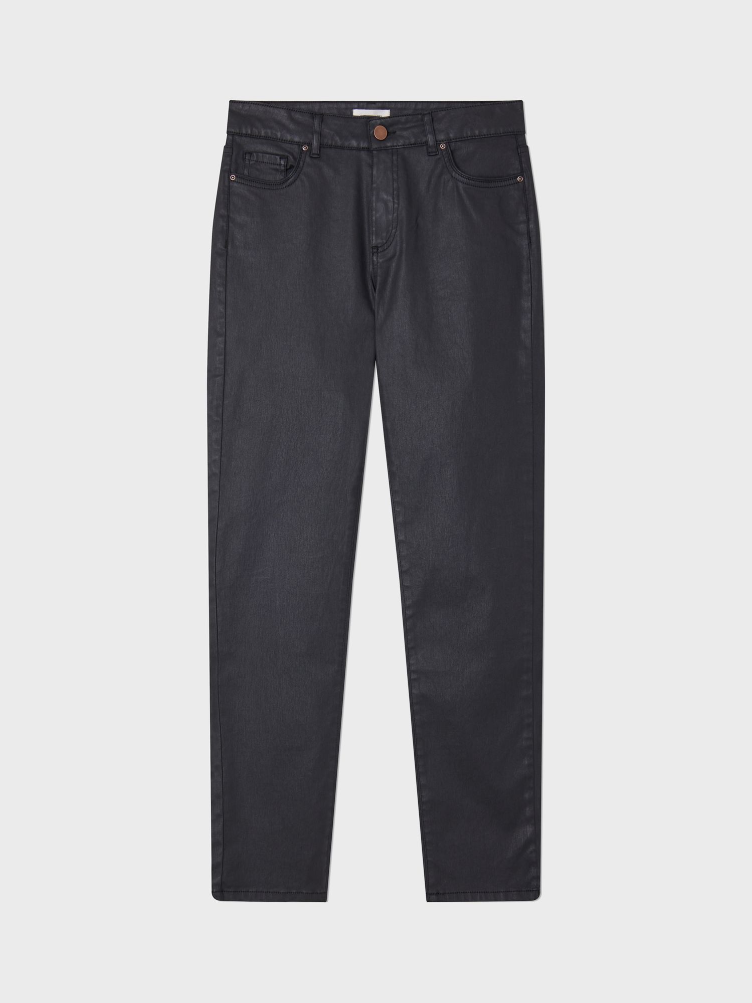 Gerard Darel Esma Coated Jeans, Black at John Lewis & Partners