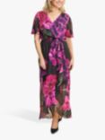 Gina Bacconi Tanner Floral Wrap Maxi Dress, Multi