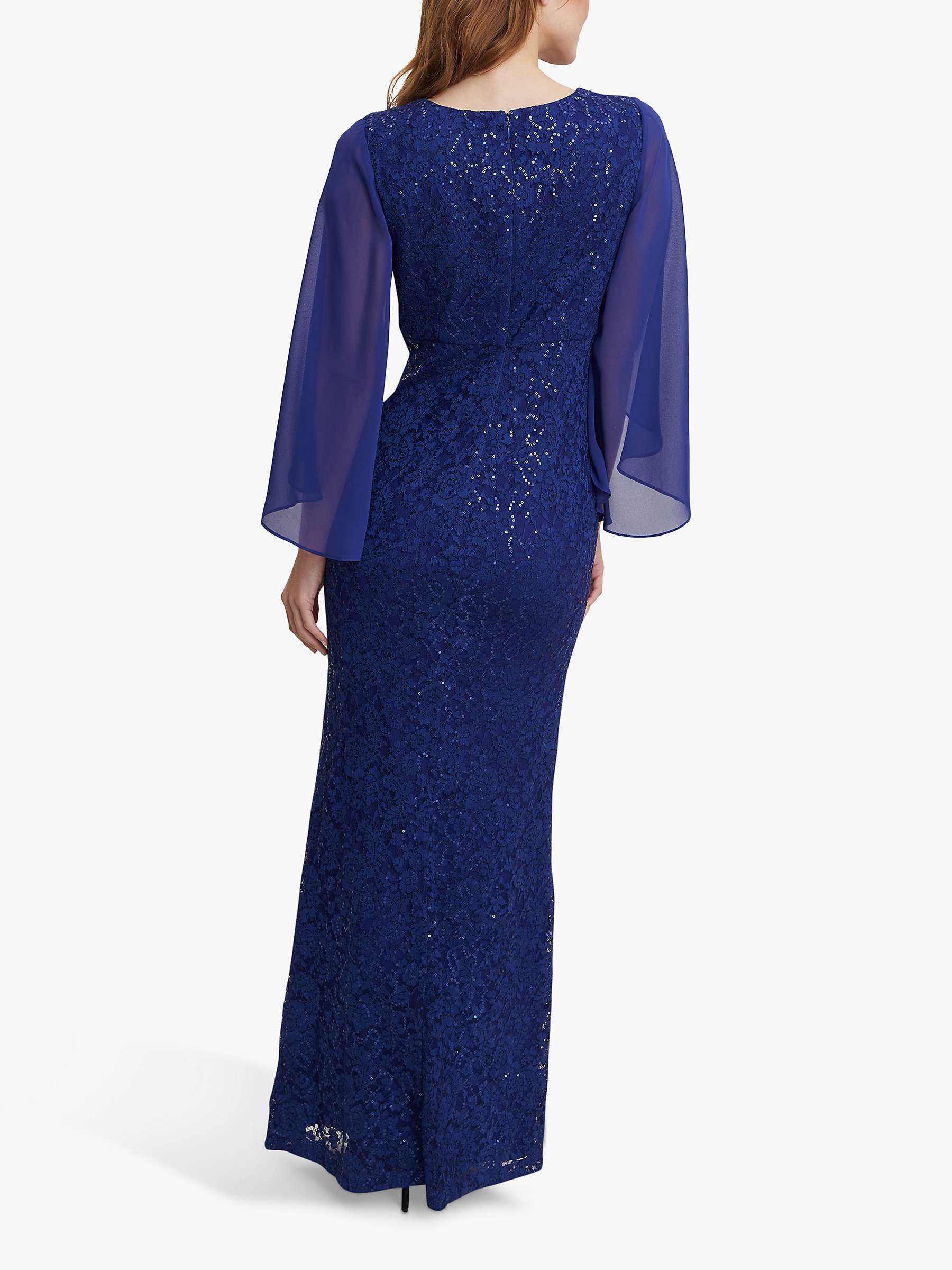 Buy Gina Bacconi Claudine Sequin Maxi Dress, Royal Online at johnlewis.com
