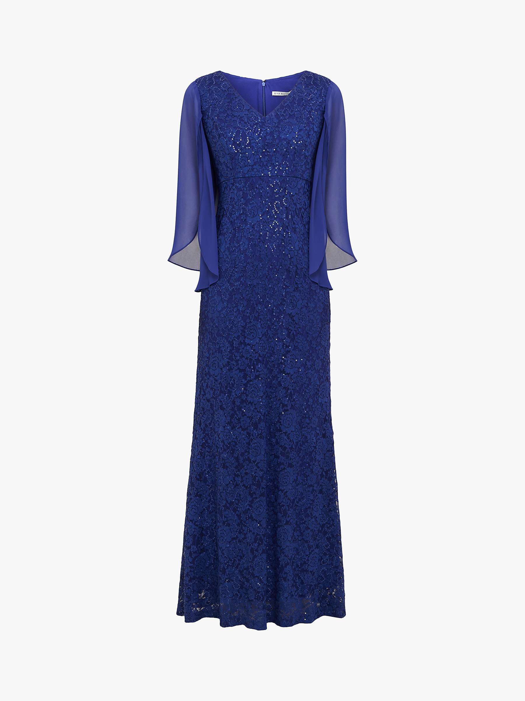 Buy Gina Bacconi Claudine Sequin Maxi Dress, Royal Online at johnlewis.com